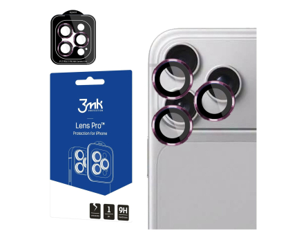 Szkło ochronne do smartfonów 3mk Lens Protection do iPhone 18 Pro / 18 Pro Max (Deep cherry)